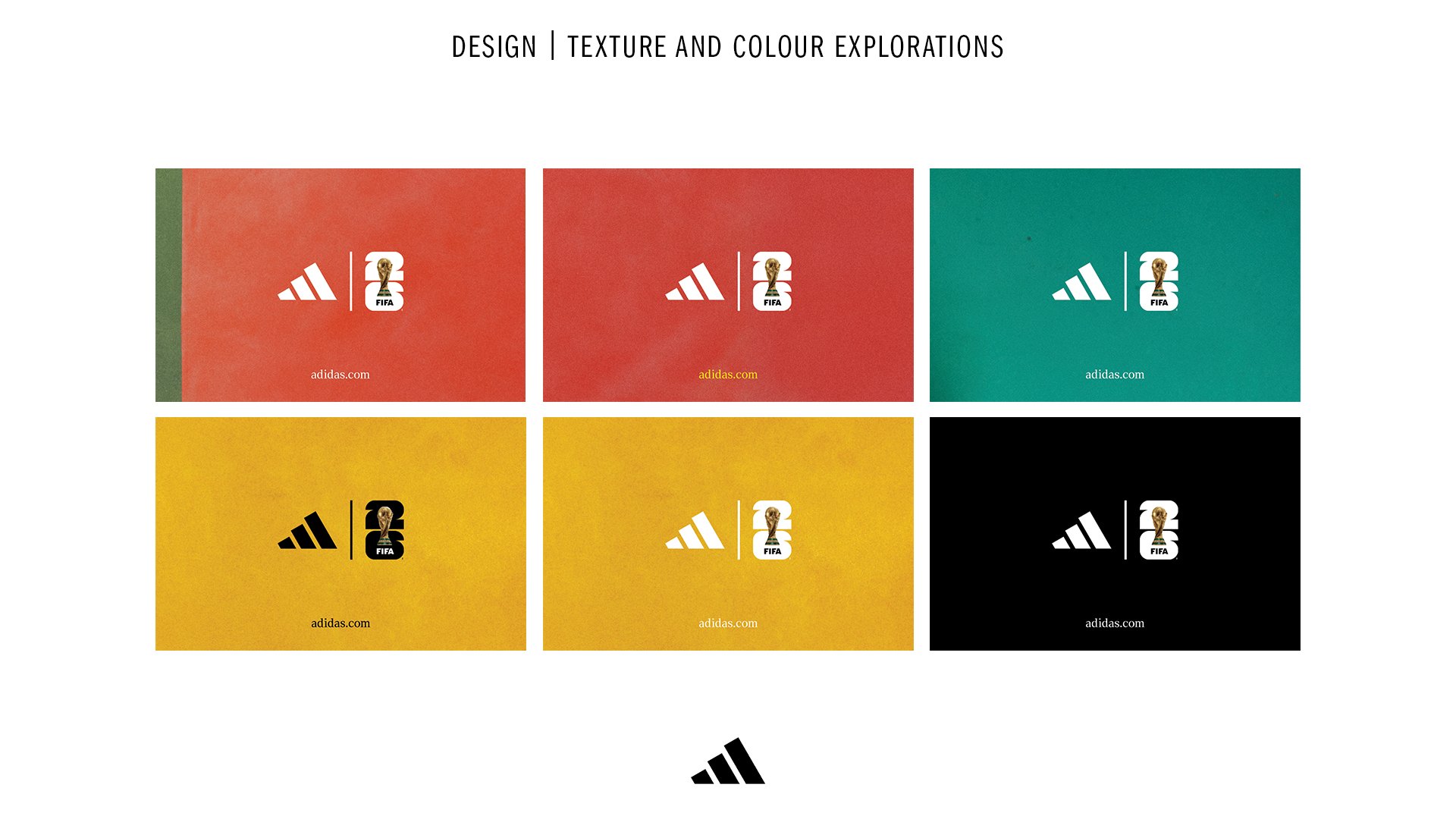 Six gift card routes built on flat colour and texture